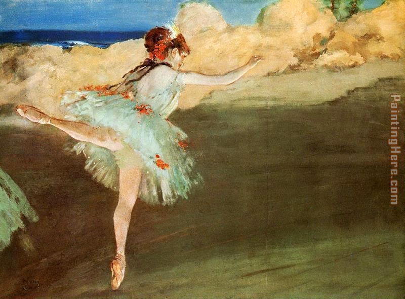 The Star - Dancer on Pointe painting - Edgar Degas The Star - Dancer on Pointe art painting